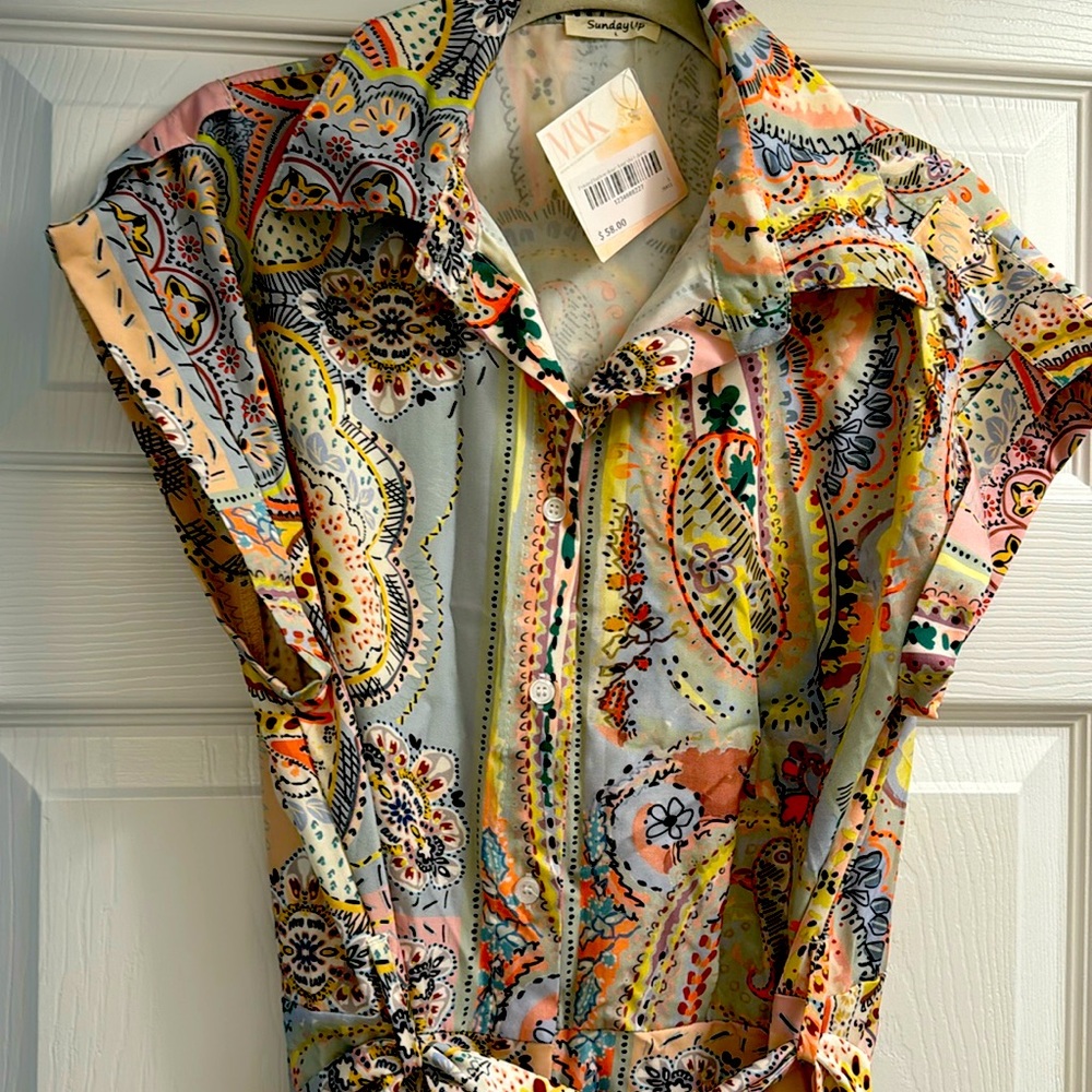 NWT Sunday Up from Mulberry and King shirt dress.